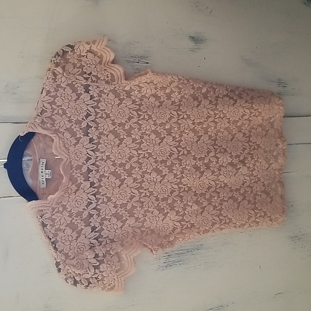 Haute Monde Peach Blouse/top Small (junior)